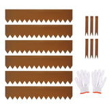 DS BD 6pcs Garden Edging Set Lawn Landscape Border Plant Grass Flower Bed Raised