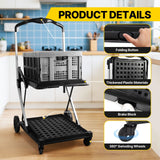 DS BD Folding Trolley Cart Push Dolly Collapsible Hand Truck Utility Shopping