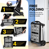 DS BD Folding Trolley Cart Push Dolly Collapsible Hand Truck Utility Shopping