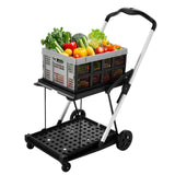 DS BD Folding Trolley Cart Push Dolly Collapsible Hand Truck Utility Shopping