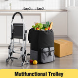 DS BD Shopping Cart Folding Trolley Dolly Grocery Bag Stair Climbing Wheels