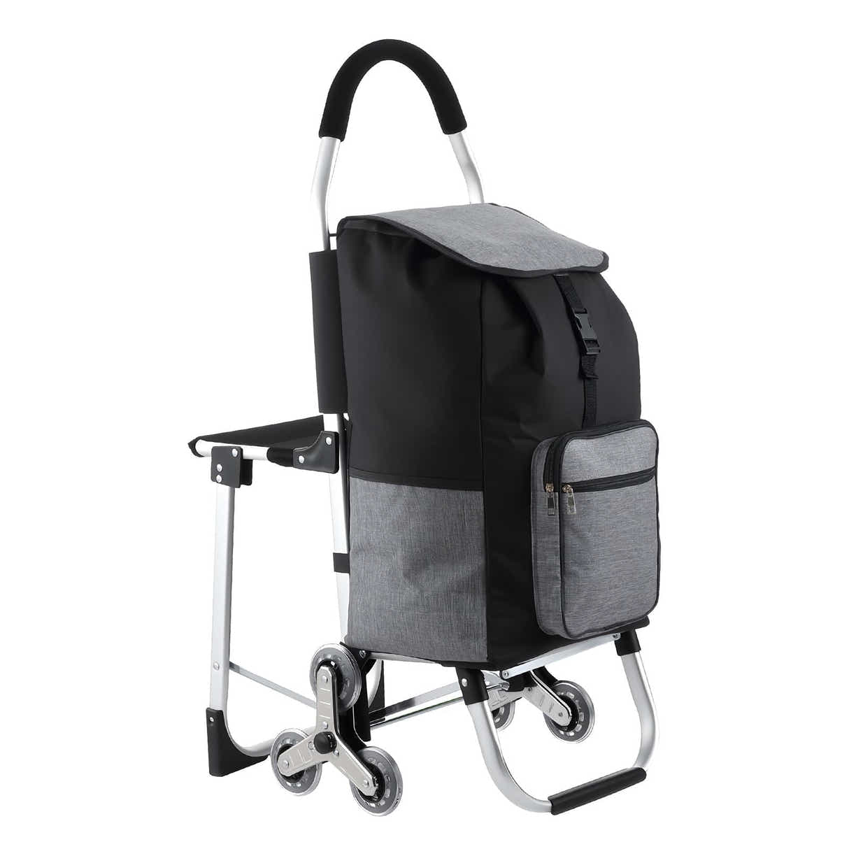 DS BD Shopping Cart Folding Trolley Dolly Grocery Bag Stair Climbing Wheels