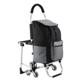 DS BD Shopping Cart Folding Trolley Dolly Grocery Bag Stair Climbing Wheels