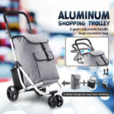 DS BD Shopping Cart Trolley Dolly Insulation Bag Aluminium Waterproof Wheeled
