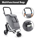 DS BD Shopping Cart Trolley Dolly Insulation Bag Aluminium Waterproof Wheeled