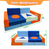 DS BD Kids Sofa Set Modular Play Lounge Chair Ball Pit Playset Playroom 11Pcs