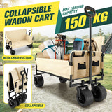 DS BD Foldable Beach Trolley Cart Wagon Utility Trailer Garden Picnic Camping