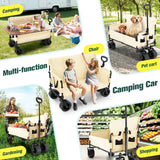 DS BD Foldable Beach Trolley Cart Wagon Utility Trailer Garden Picnic Camping