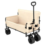 DS BD Foldable Beach Trolley Cart Wagon Utility Trailer Garden Picnic Camping
