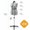 DS BD Female Mannequin Dressmaker Sewing Dummy Model Manikin Dress Form Pinnable