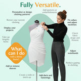 DS BD Female Mannequin Dressmaker Sewing Dummy Model Manikin Dress Form Pinnable