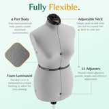 DS BD Female Mannequin Dressmaker Sewing Dummy Model Manikin Dress Form Pinnable