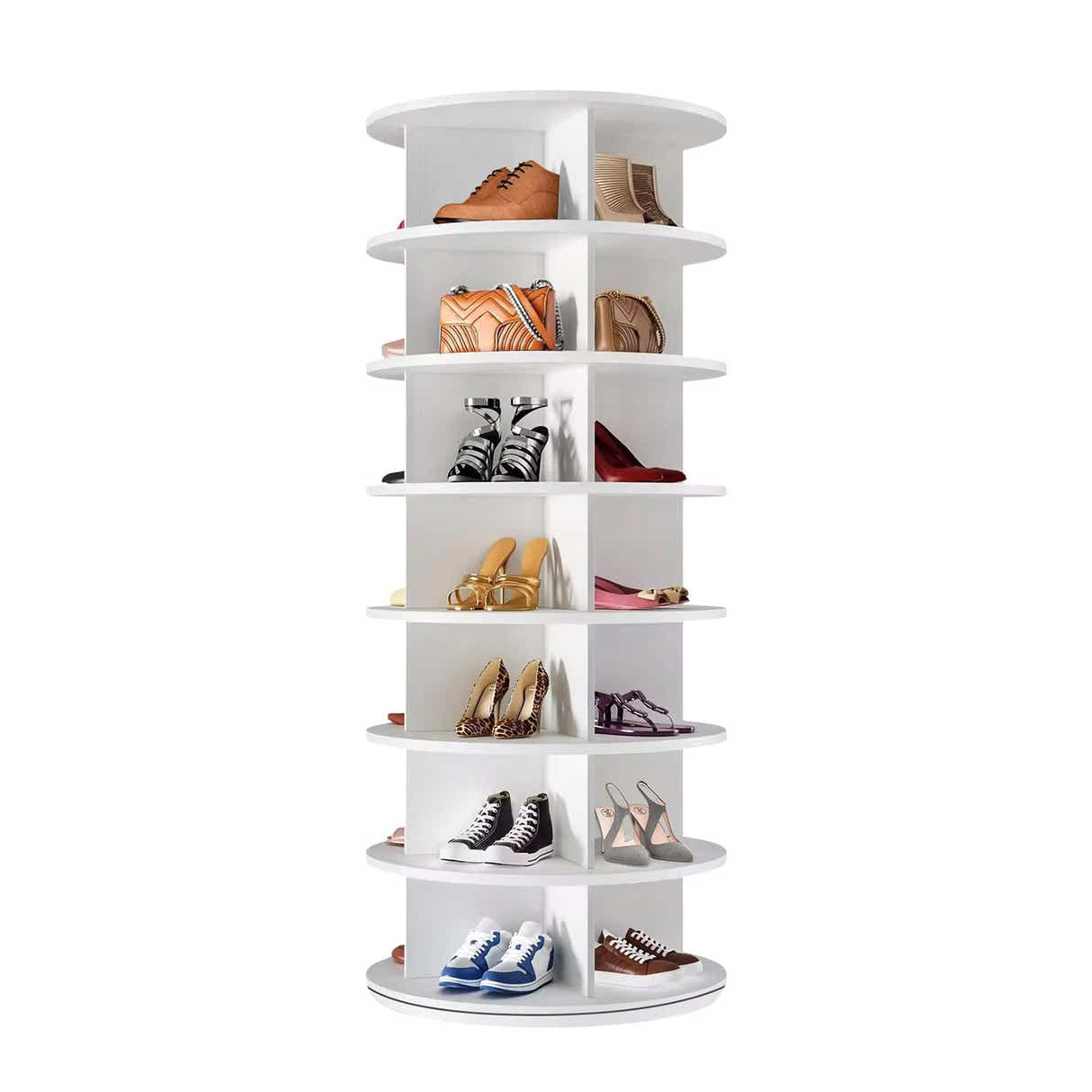DS BD 28 Pairs Shoe Rack Storage Shelves Organiser Book Handbag Tower 360