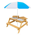 DS BD Kids Sand Water Table Chairs Set 3 in 1 Picnic Camp Activity Sandpit Desk