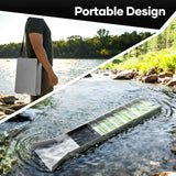 DS BD Gold Panning Kit 126.5cm Folding Sluice Box Mining Prospecting Equipment
