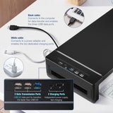 DS BD PC Monitor Laptop Stand Adjustable Folding USB 3.0 2.0 Charging Station