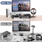 DS BD PC Monitor Laptop Stand Adjustable Folding USB 3.0 2.0 Charging Station