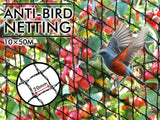 18gsm Anti-Bird Netting Black - 10m x 50m