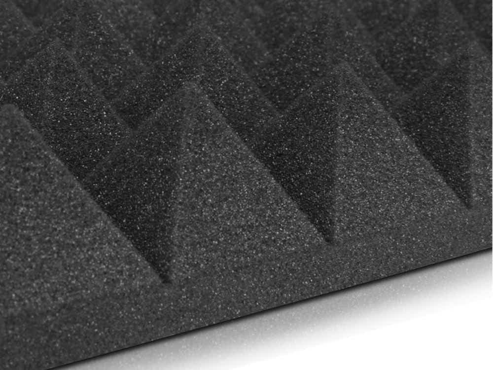 Pyramid Acoustic Foam Panels 50 × 50cm – 6 Pack