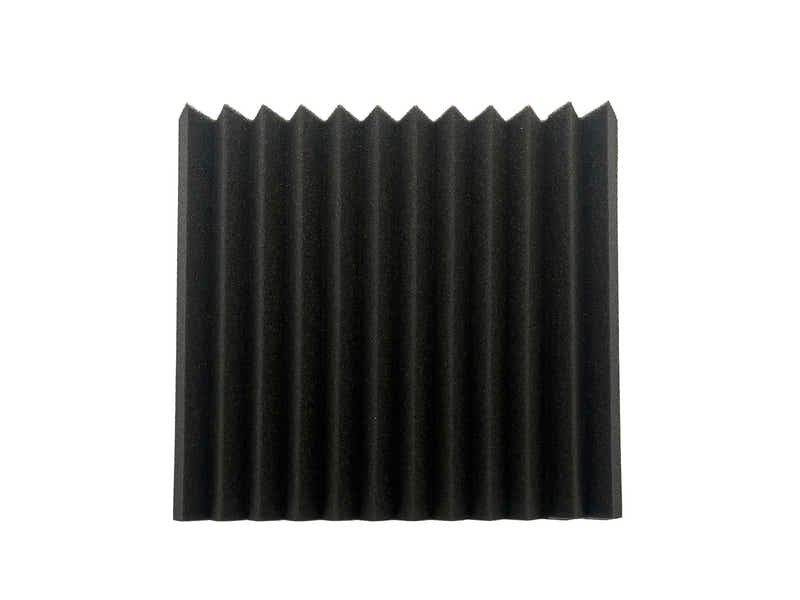 Acoustic Foam Wedge 12teeth Black 30X30 12Pcs