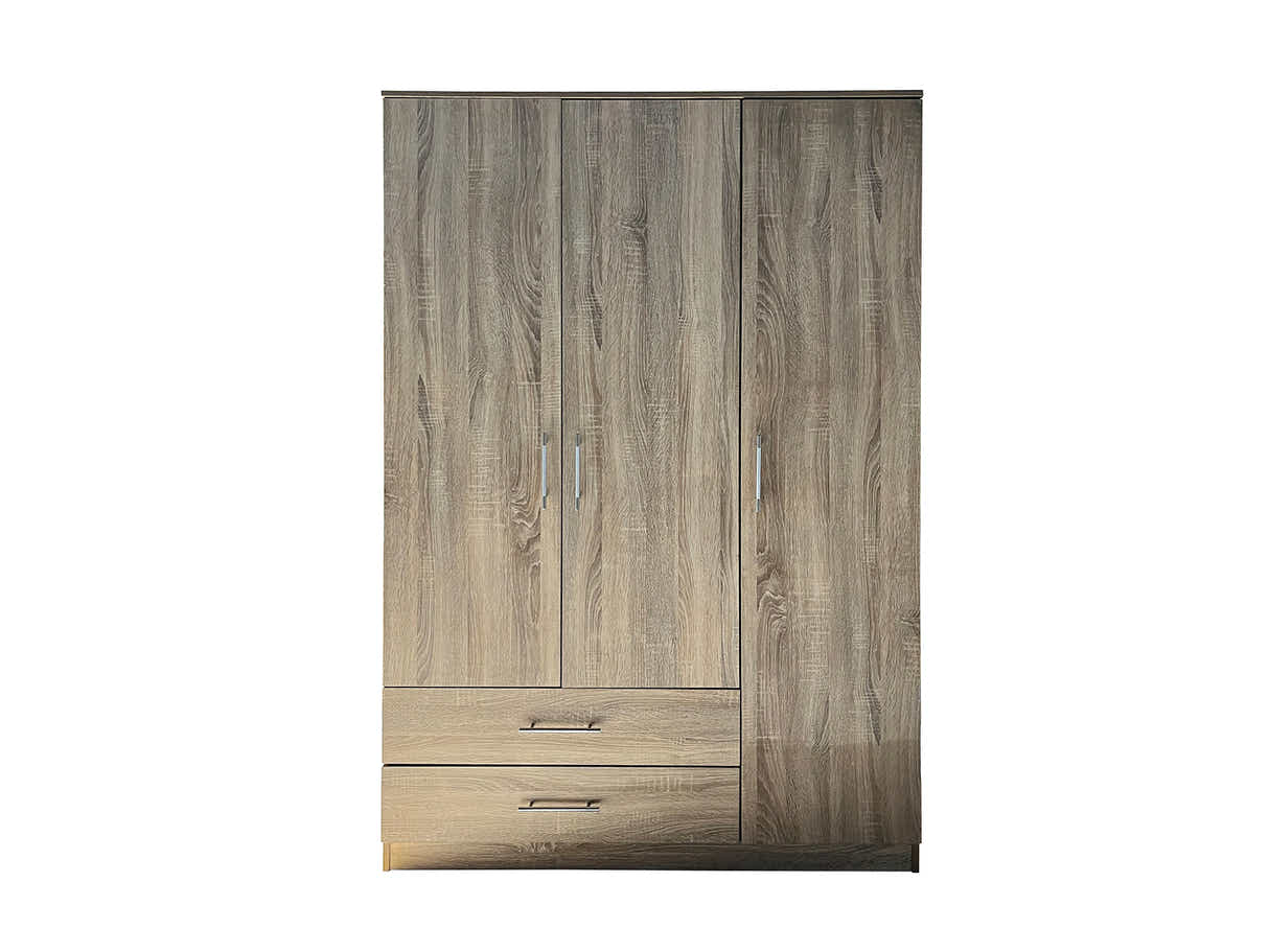 Alada 3 Doors Wardrobe With Drawers Upgraded
