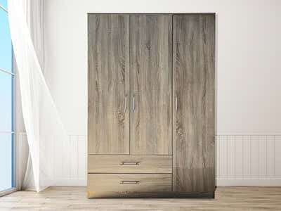 DS Alada 3 Doors Wardrobe With Drawers Upgraded