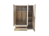 Alada 3 Doors Wardrobe With Drawers Upgraded