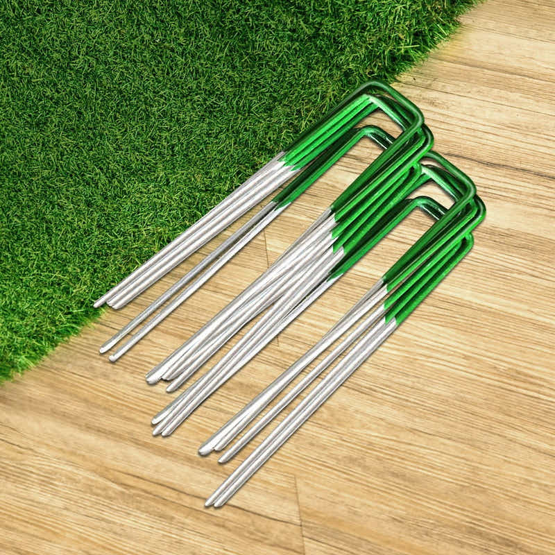 DS NA Prime Turf Artificial Grass 100pcs Synthetic Pins Fake Lawn Turf Weed Mat