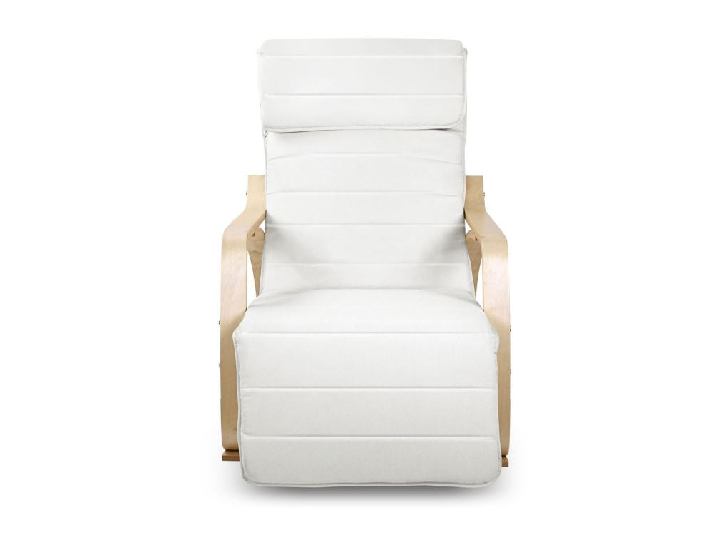 Bentwood Rocking Armchair Beige