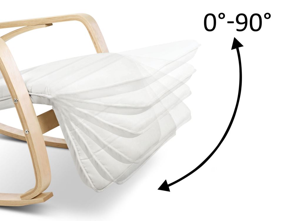 Bentwood Rocking Armchair Beige