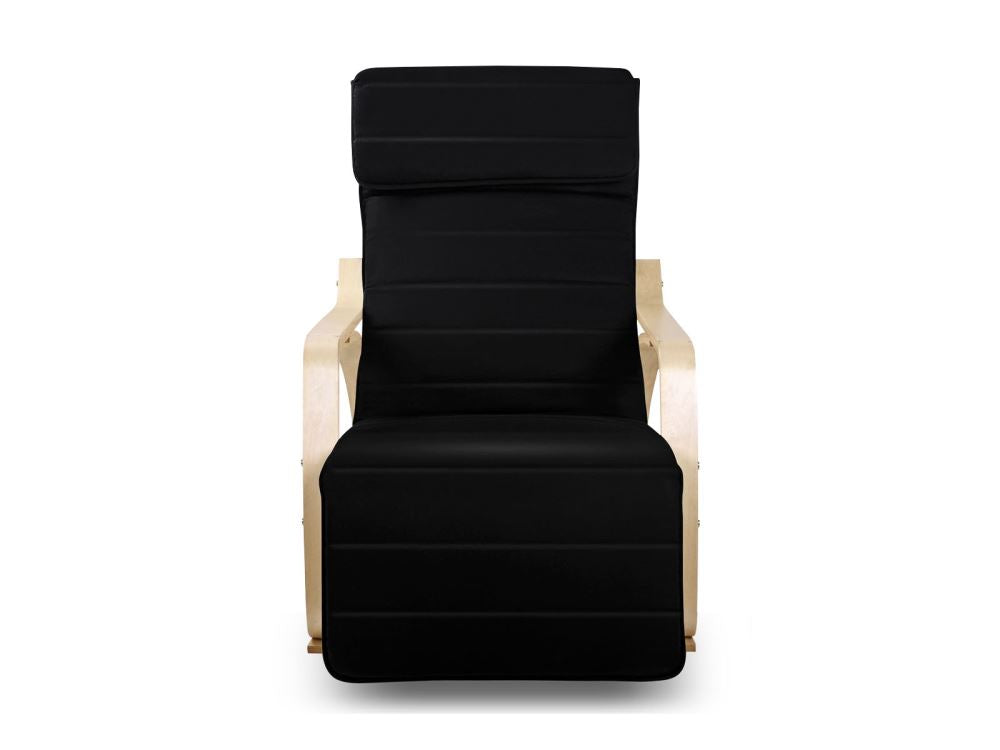 Bentwood Rocking Armchair Black