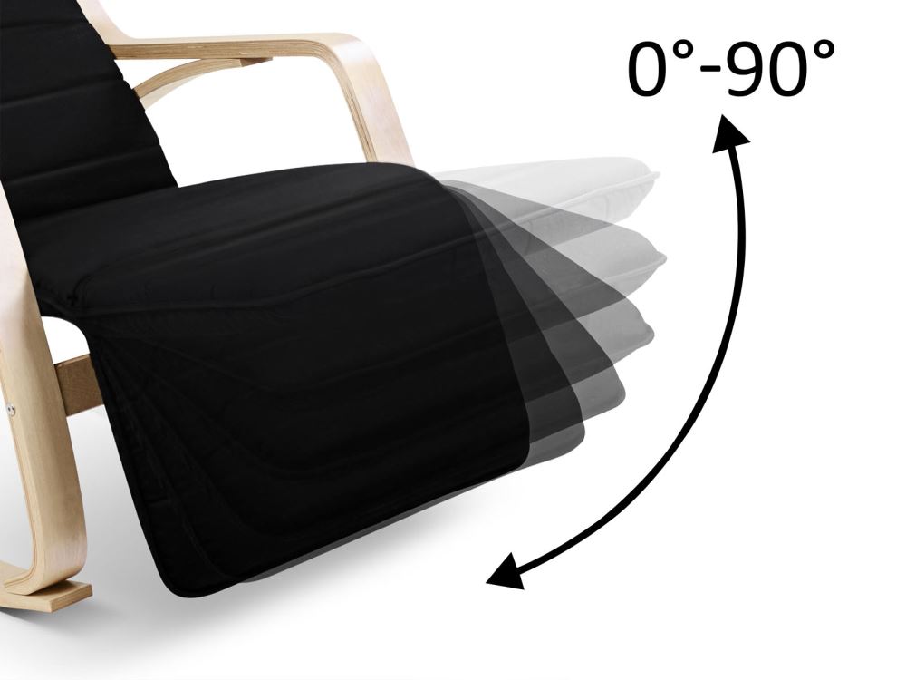 Bentwood Rocking Armchair Black