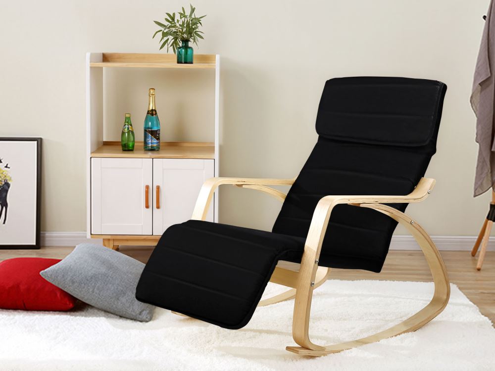 Bentwood Rocking Armchair Black
