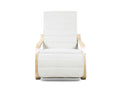 Bentwood Armchair with Footrest - Beige