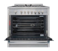 T Parmco FREESTANDING STOVE 900MM STAINLESS FULL GAS