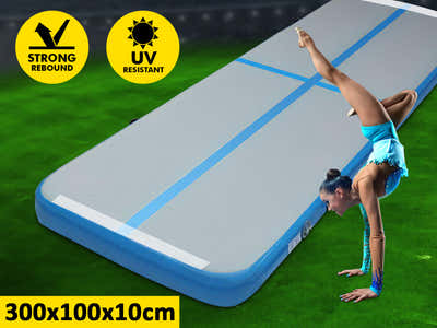 Air Track Blue & Grey – 300cm x 100cm x 10cm