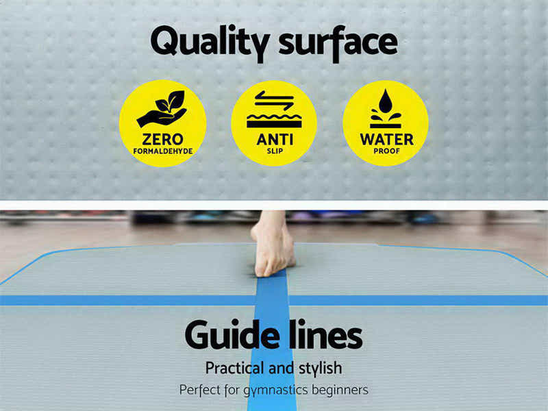 Air Track Blue & Grey – 300cm x 100cm x 10cm