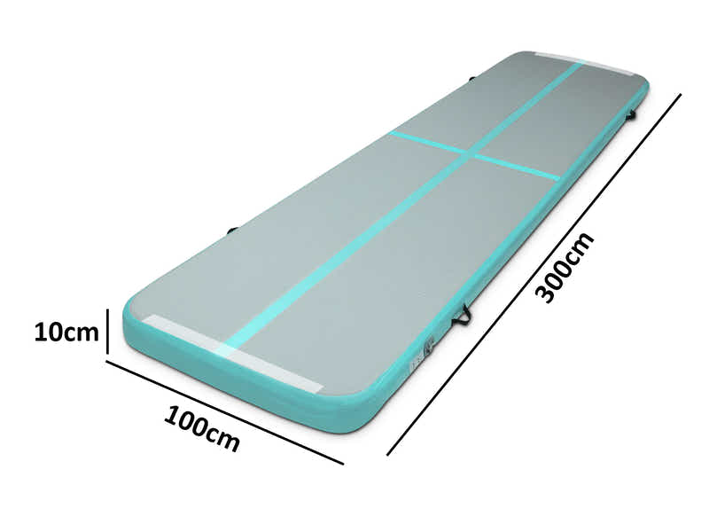 Air Track Green & Grey – 300cm x 100cm x 10cm