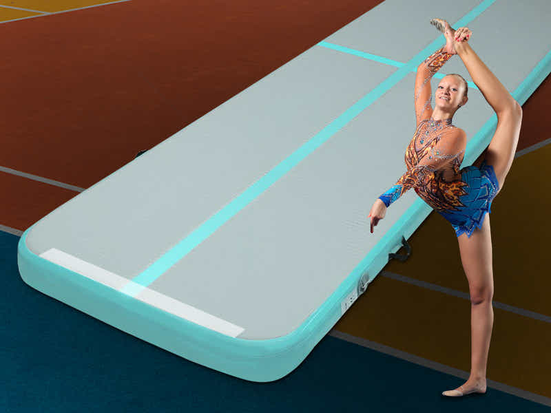 Air Track Green & Grey – 300cm x 100cm x 10cm