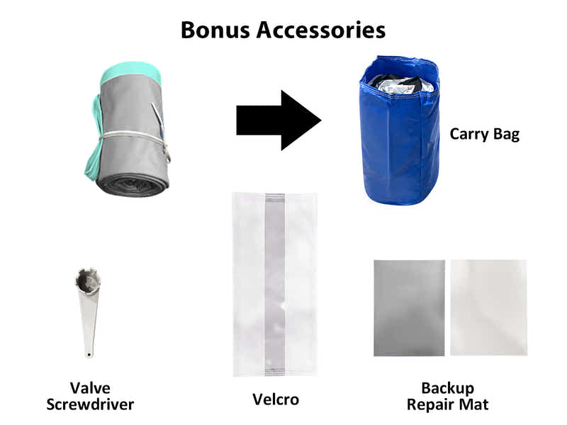 Air Track Green & Grey – 400cm x 100cm x 20cm