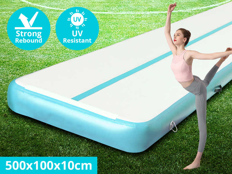 Air Track Green & Grey – 500cm x 100cm x 10cm