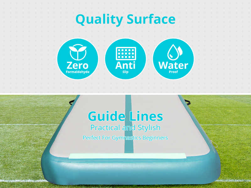 Air Track Green & Grey – 500cm x 100cm x 10cm