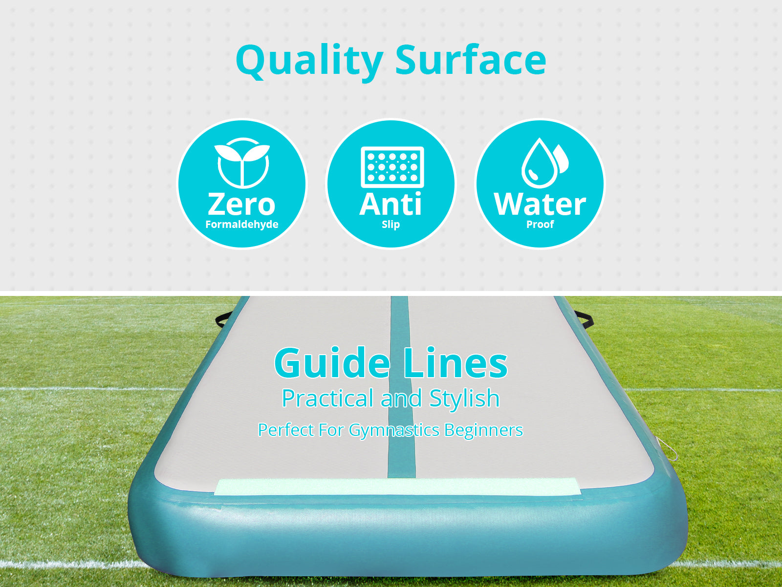 Air Track 500x100x10Cm Green Color