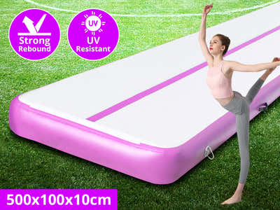Air Track Pink & Grey – 500cm x 100cm x 10cm