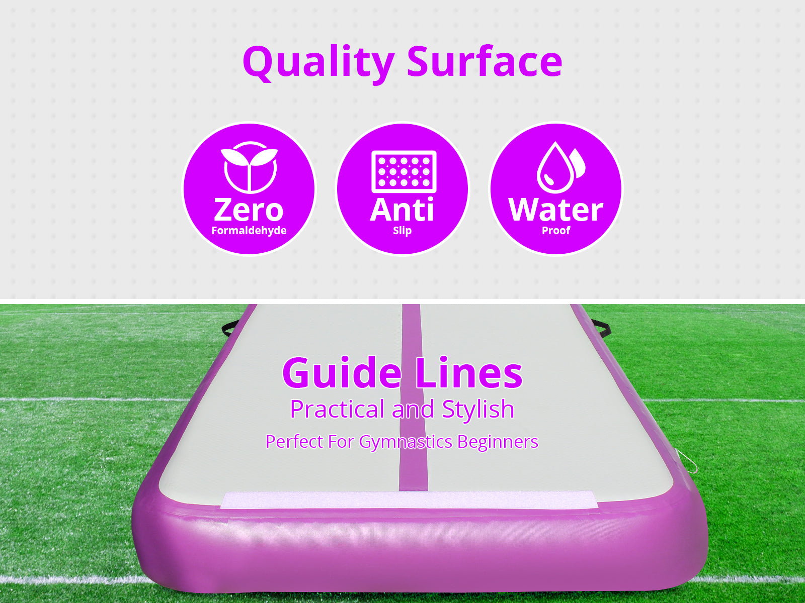 Air Track 500x100x10Cm Pink Color