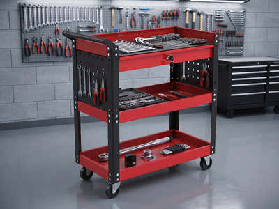 3-Tier Tool Trolley Cart