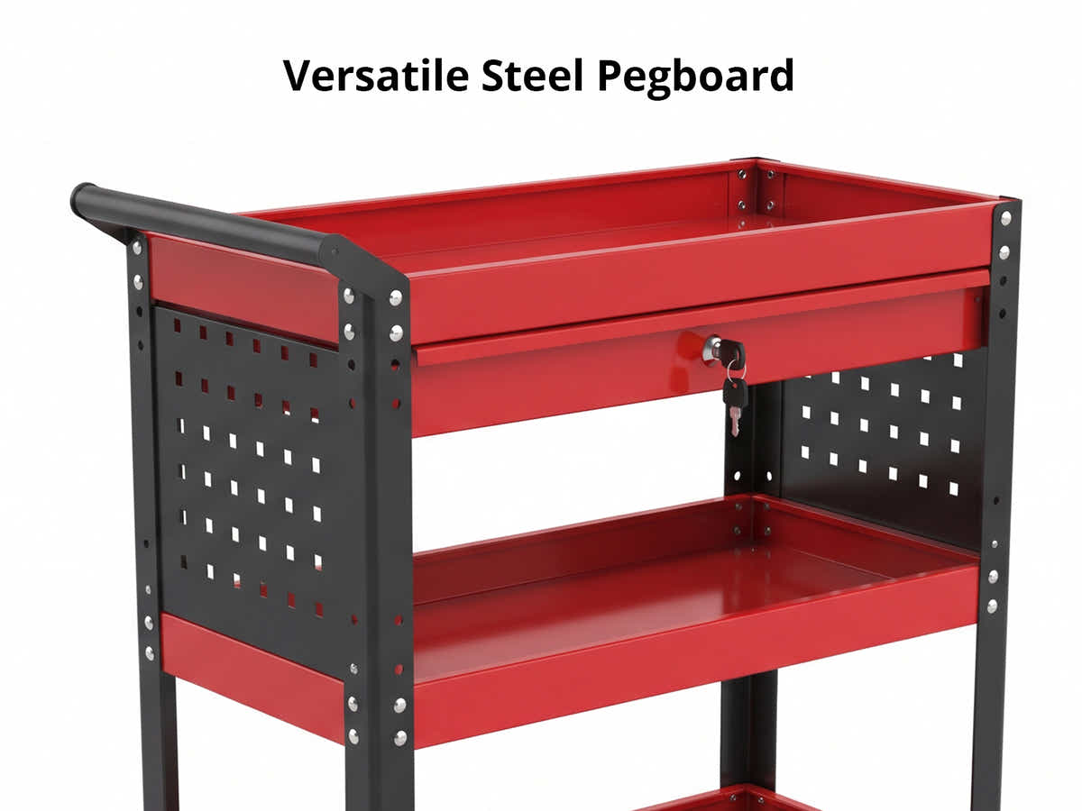 DS 3-Tier Tool Trolley Cart