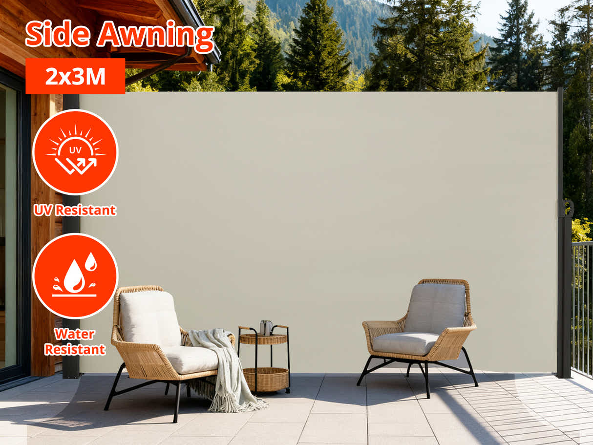 Side awning B 300x200cm Beige
