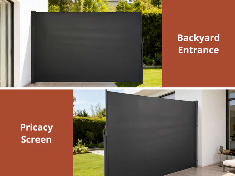 DS Side awning B 300x200cm Grey