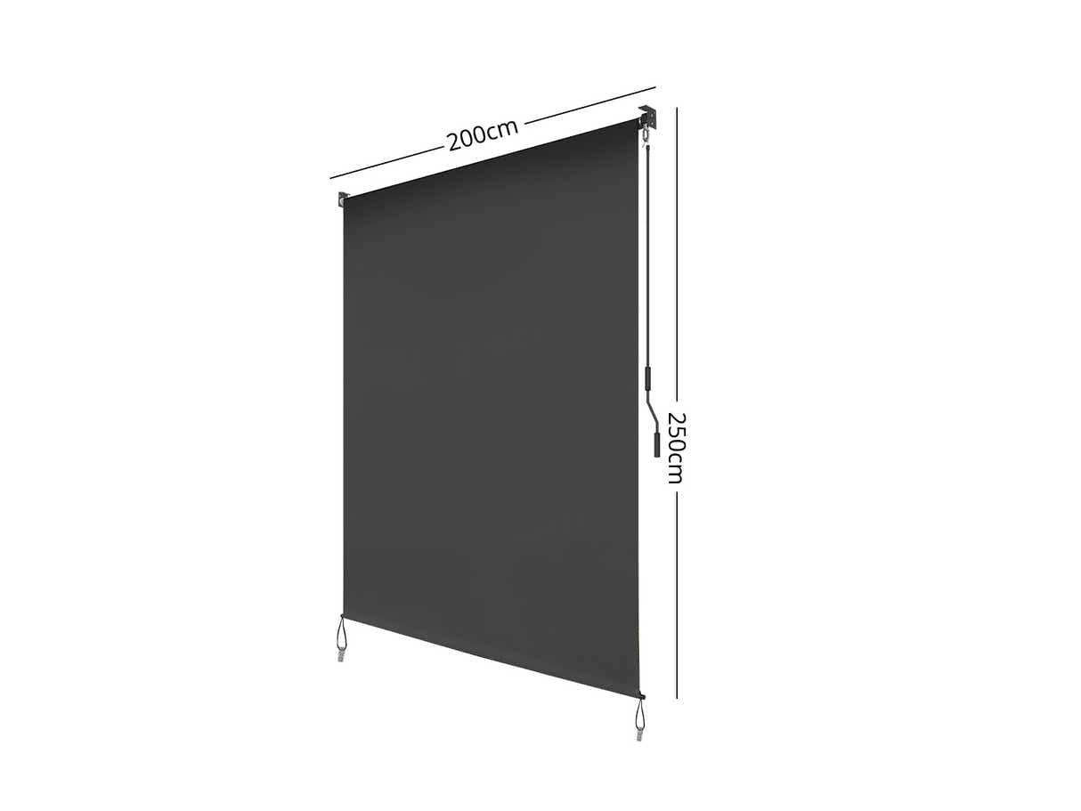 Roller Blind  200x250cm Grey